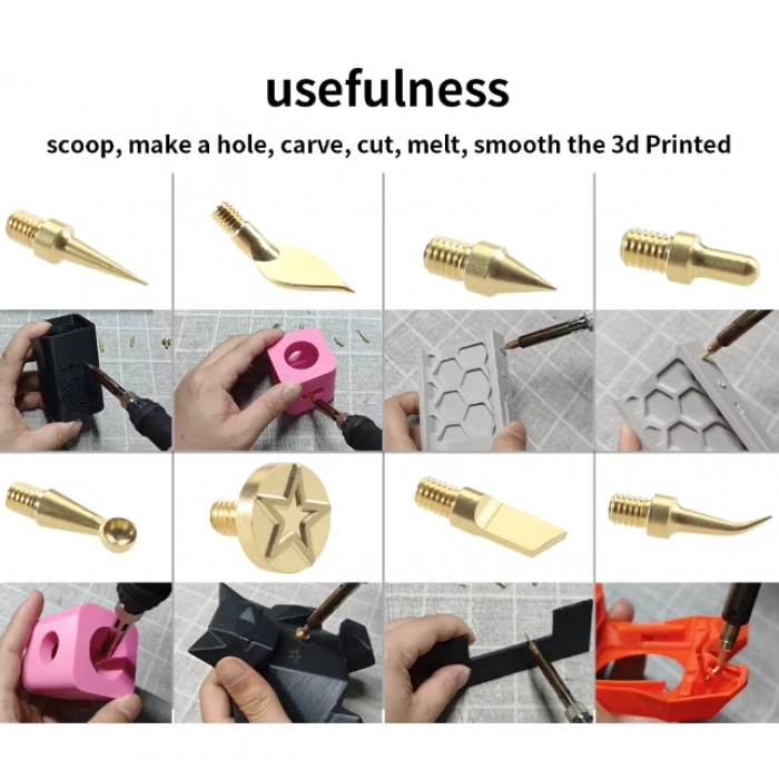 Yüzey İşleme (Finishing Tool) Havya Aparatı Set - 8 Parça