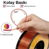 Kingroon Çift Renk Altın - Mor PLA Silk Filament 1.75 mm 1000gr