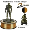 Kingroon Çift Renk Altın - Siyah PLA Silk Filament 1.75 mm 1000gr