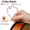 Kingroon Çift Renk Kırmızı - Altın PLA Silk Filament 1.75 mm 1000gr