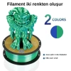 Kingroon Çift Renk Yeşil - Mavi PLA Silk Filament 1.75 mm 1000gr