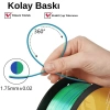 Kingroon Çift Renk Yeşil - Mavi PLA Silk Filament 1.75 mm 1000gr