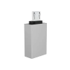 Micro USB OTG Dönüştürücü- USB Çevirici - Gümüş