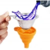 SLA 3D Yazıcı Reçine Süzgeç ve Silikon Huni - Turuncu