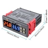 STC-3028 Dijital Sıcaklık Nem Ölçer Termostat AC110-220V 10A