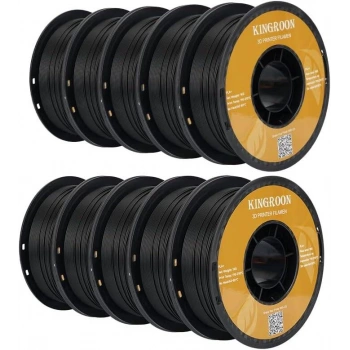 [10 Adet] Kingroon Siyah PLA Filament 1.75 mm 1000gr