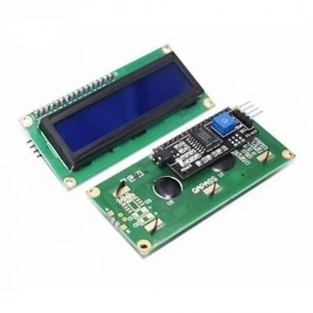2x16 LCD Karakter Ekran Modülü - I2C Modüllü - Mavi