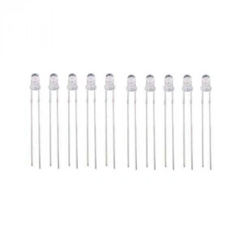 3mm Beyaz Led Paketi - 10 Adet