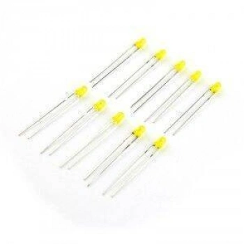 3mm Sarı Led Paketi - 10 Adet