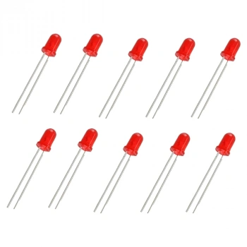 5mm Kırmızı Led Paketi - 10 Adet