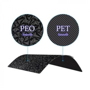 Bambu Lab A1/X1/P1P/P1S Çift Taraflı PEO+PET Kaplı Yay Çeliği Tabla - 256x256mm