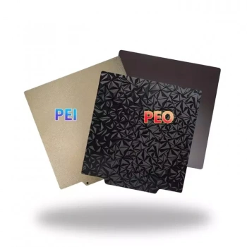 Creality Ender 3/Pro/V2 PEI/PEO Tabla Smooth/Textured Kaplı Yay Çeliği Tabla - 235x235mm + Manyetik Sticker