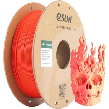 Esun Çift Renk Kırmızı - Sarı PLA-Matte Filament 1.75 mm 1000gr