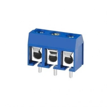 KF301-3P 5.0 mm 3 Pin Terminal Klemens - Mavi