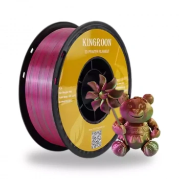 Kingroon 3 Renk Altın - Yeşil - Kırmızı - Mor PLA Silk Filament 1.75 mm 1000gr