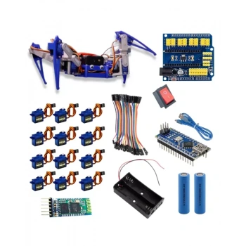 Örümcek Robot Tam Mekanik - Elektronik Set Demonte