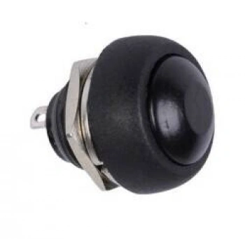 PBS-33B Push Buton Oval - Siyah - Mantar Buton