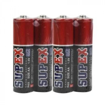 Supex R6 AA Kalem Pil - 4 Adet