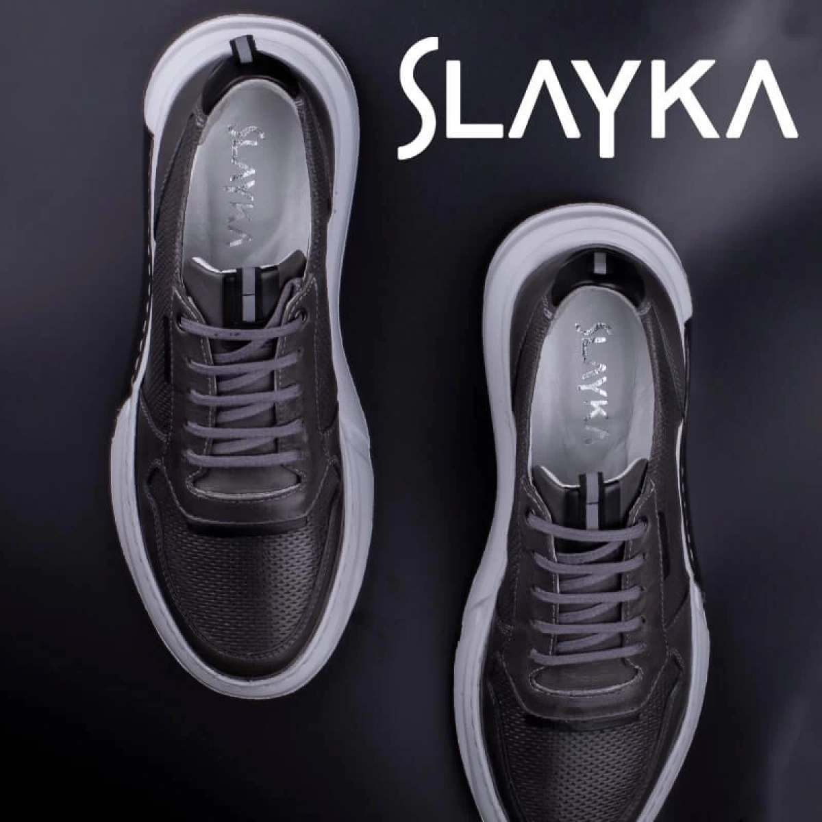 Slayka Erkek Soft Casual Füme Ayakkabı Füme