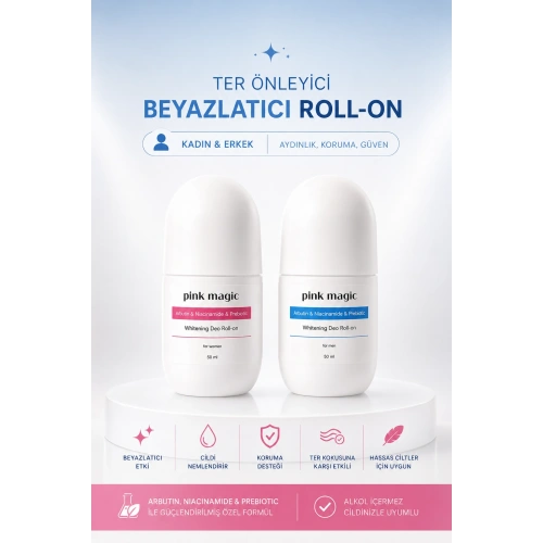 İkili Ter Önleyici & Beyazlatıcı Deo Roll-on Seti