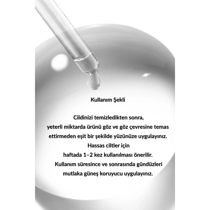 %8 AHA & %2 BHA Peeling Serum - Cilt Tonu Eşitleyici & Yenileyici & Canlandırıcı