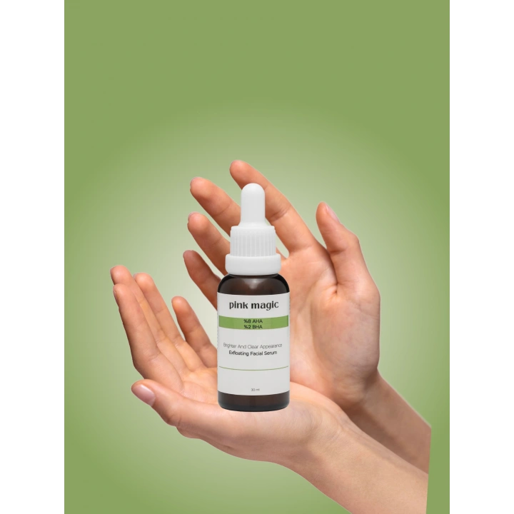 %8 AHA & %2 BHA Peeling Serum - Cilt Tonu Eşitleyici & Yenileyici & Canlandırıcı