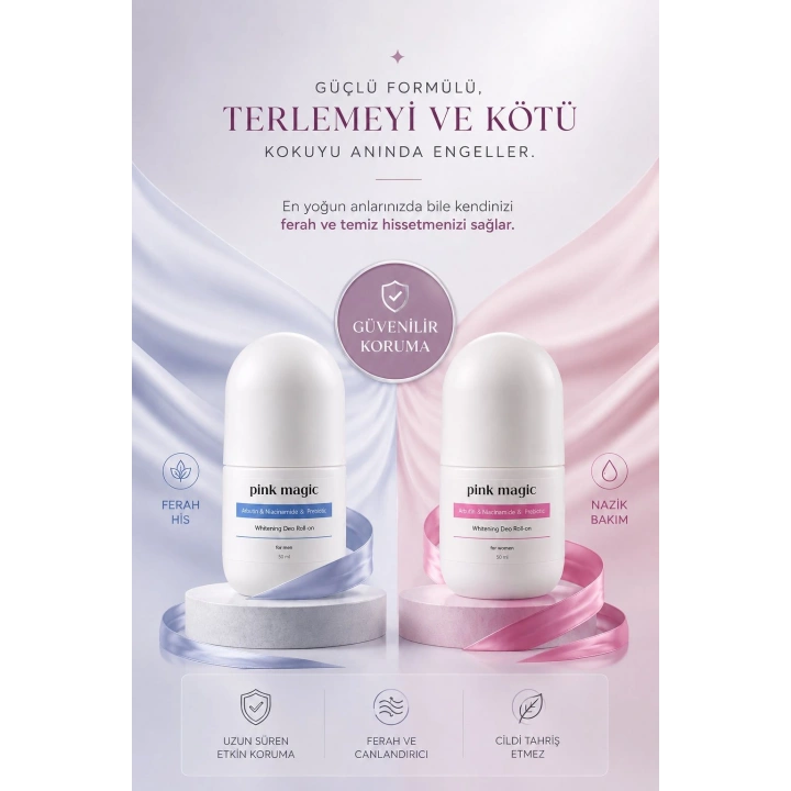 İkili Ter Önleyici & Beyazlatıcı Deo Roll-on Seti