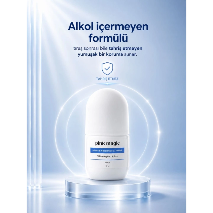 Ter Önleyici & Beyazlatıcı Erkek Deo Roll-on