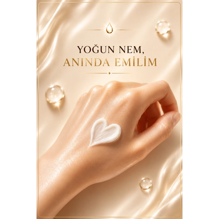 Yoğun Nemlendirici El Bakım Kremi - Hyaluronik Asit, Ceramide, Shea