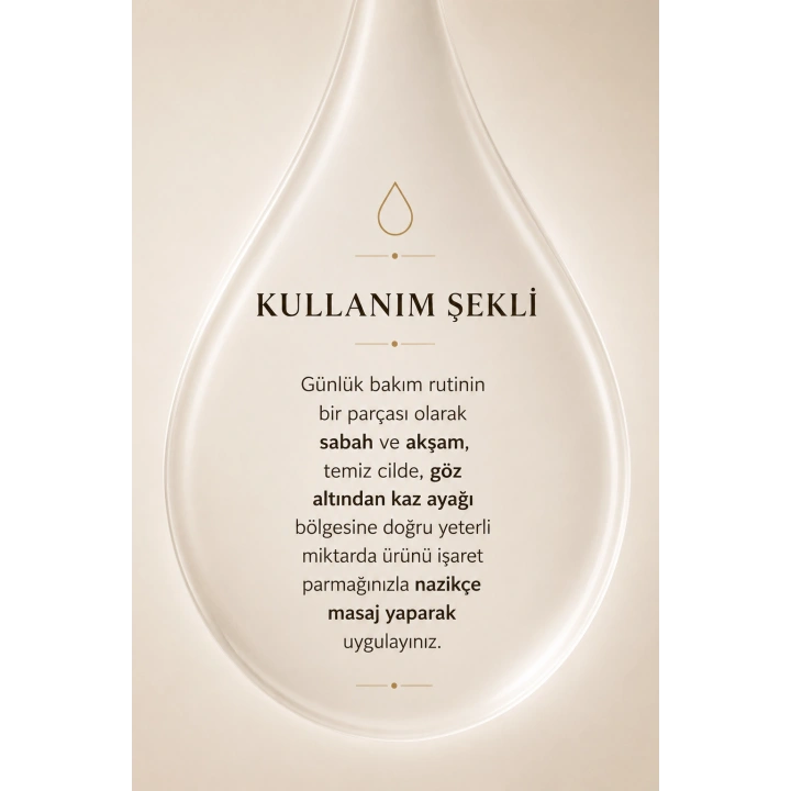 Göz Çevresi Bakım Kremi / Kırışıklık & Morluk & Şişkinlik Karşıtı / Aydınlatıcı & Onarıcı