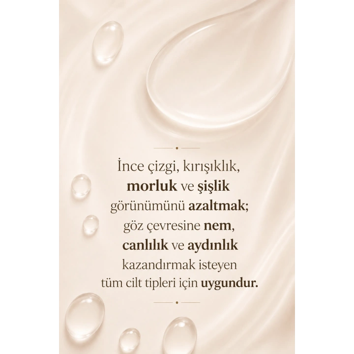 Göz Çevresi Bakım Kremi / Kırışıklık & Morluk & Şişkinlik Karşıtı / Aydınlatıcı & Onarıcı