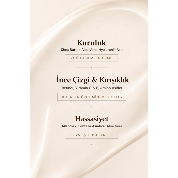 Göz Çevresi Bakım Kremi / Kırışıklık & Morluk & Şişkinlik Karşıtı / Aydınlatıcı & Onarıcı