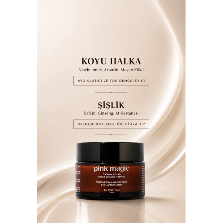 Göz Çevresi Bakım Kremi / Kırışıklık & Morluk & Şişkinlik Karşıtı / Aydınlatıcı & Onarıcı