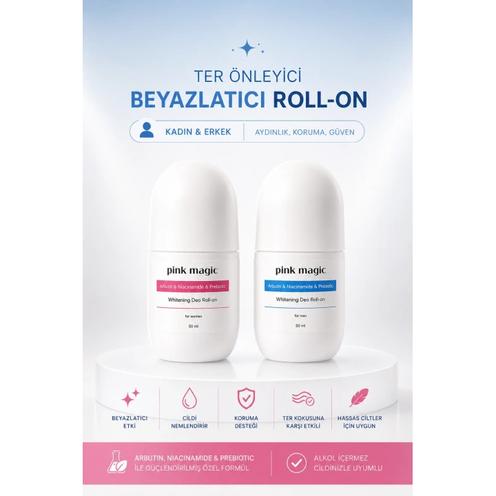 İkili Ter Önleyici & Beyazlatıcı Deo Roll-on Seti