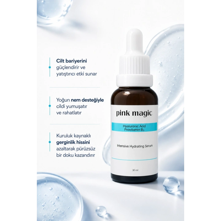 Yoğun Nemlendirici Hyaluronik Asit Serum - Aydınlatıcı & Dolgunlaştırıcı