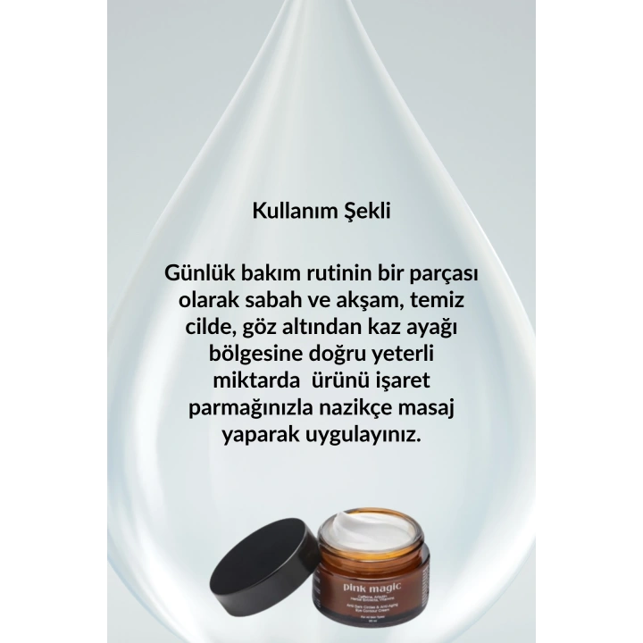 Göz Çevresi Bakım Kremi / Kırışıklık & Morluk & Şişkinlik Karşıtı / Aydınlatıcı & Onarıcı