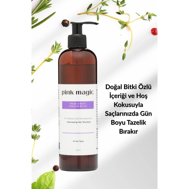 Saç Dökülmesine Karşı Güçlendirici Bakım Şampuanı - Hızlı Uzamaya Yardımcı Keratin & Biotin Özlü