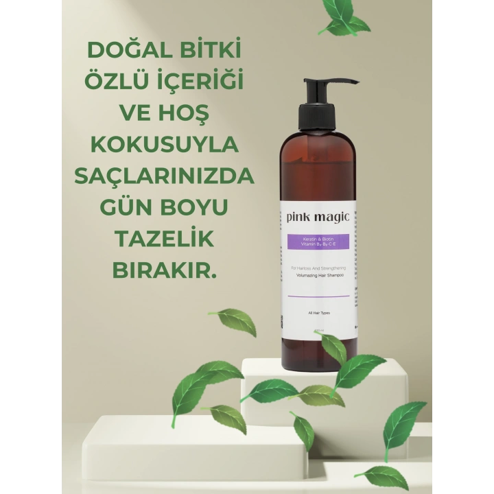Saç Dökülmesine Karşı Güçlendirici Bakım Şampuanı - Hızlı Uzamaya Yardımcı Keratin & Biotin Özlü