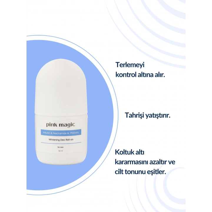 Ter Önleyici & Beyazlatıcı Erkek Deo Roll-on