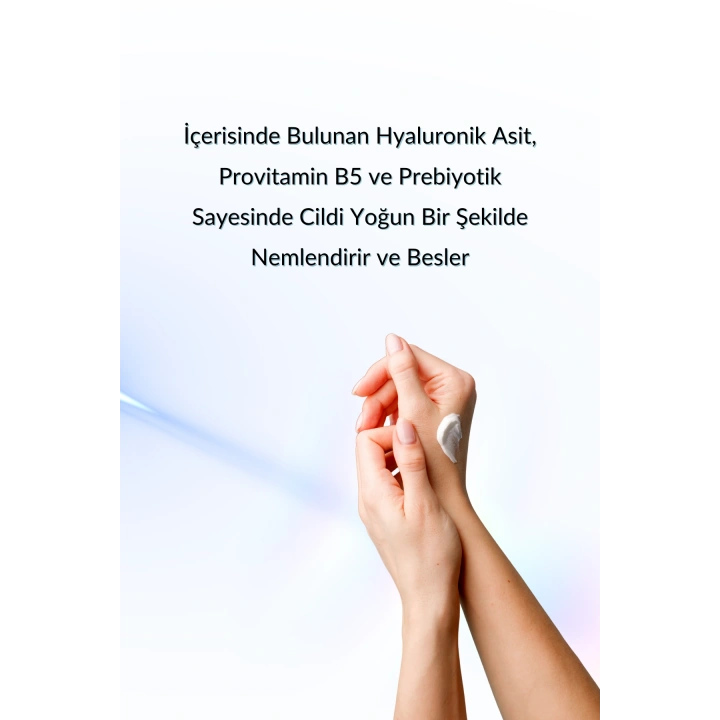 Yoğun Nemlendirici El Bakım Kremi - Hyaluronik Asit, Ceramide, Shea
