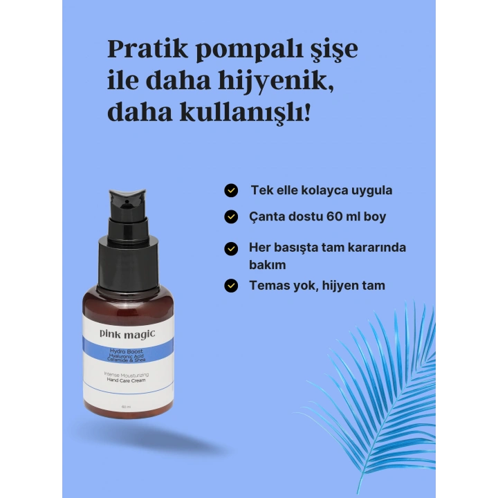 Yoğun Nemlendirici El Bakım Kremi - Hyaluronik Asit, Ceramide, Shea