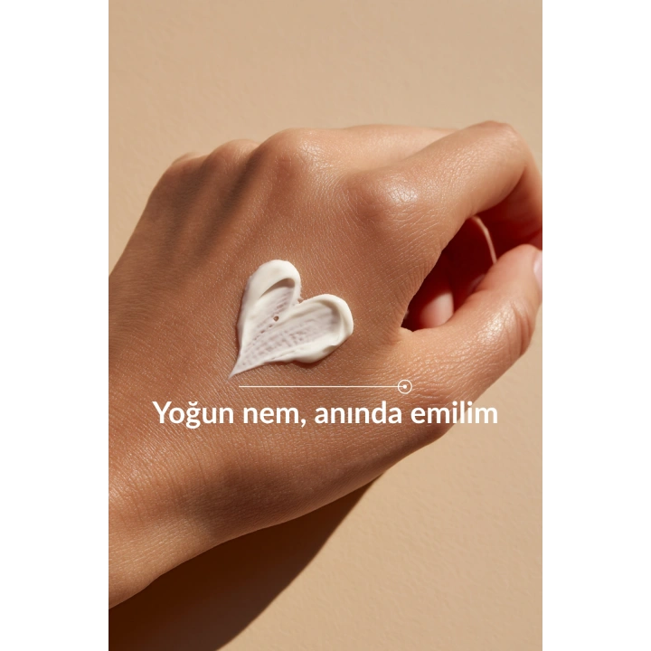 Yoğun Nemlendirici El Bakım Kremi - Hyaluronik Asit, Ceramide, Shea