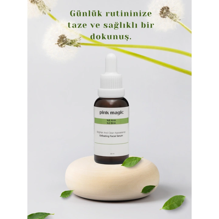 %8 AHA & %2 BHA Peeling Serum - Cilt Tonu Eşitleyici & Yenileyici & Canlandırıcı