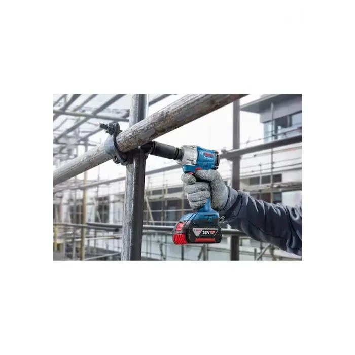 Bosch Profesyonel Gds 18V-350 4 Ah Çift Akülü Darbeli Somun Sıkma Makinesi 06019M5021