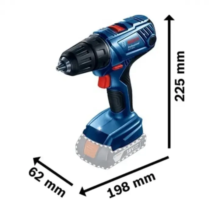 BOSCH GSR 180-LI SOLO (AKÜ VE ŞARJ ALETİ DAHİL DEĞİLDİR)
