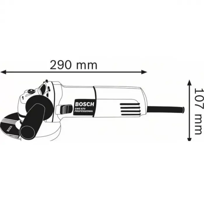 Bosch Gws 670 Avuç Taşlama 670 Watt