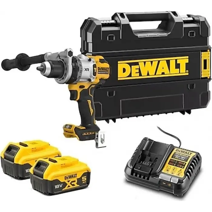 Dewalt DCD1007P2 Darbeli Matkap XR Premium Kömürsüz 169Nm 18V 5.0AH