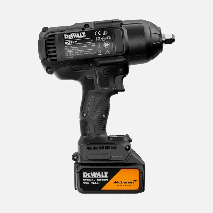 DEWALT DCF99MP2T-QW McLaren Edition 18V XR Kömürsüz 1/2 Darbeli Somun Sıkma Makinesi 2x5.0Ah Akü + Şarj Cihazı