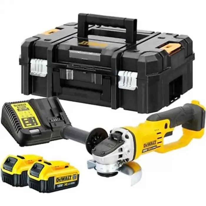 Dewalt DCG412 18 V 4 Ah 125 MM Li-Ion Çift Akülü Avuç Taşlama