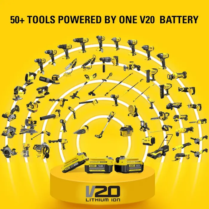 STANLEY FATMAX V20 SFMCE200B-XJ 18V Alçıpan Frezesi 26.000 Dev/Dk | LED | Ayarlanabilir Derinlik Çift Akü 2×4.0Ah + Şarj Cihazı Set